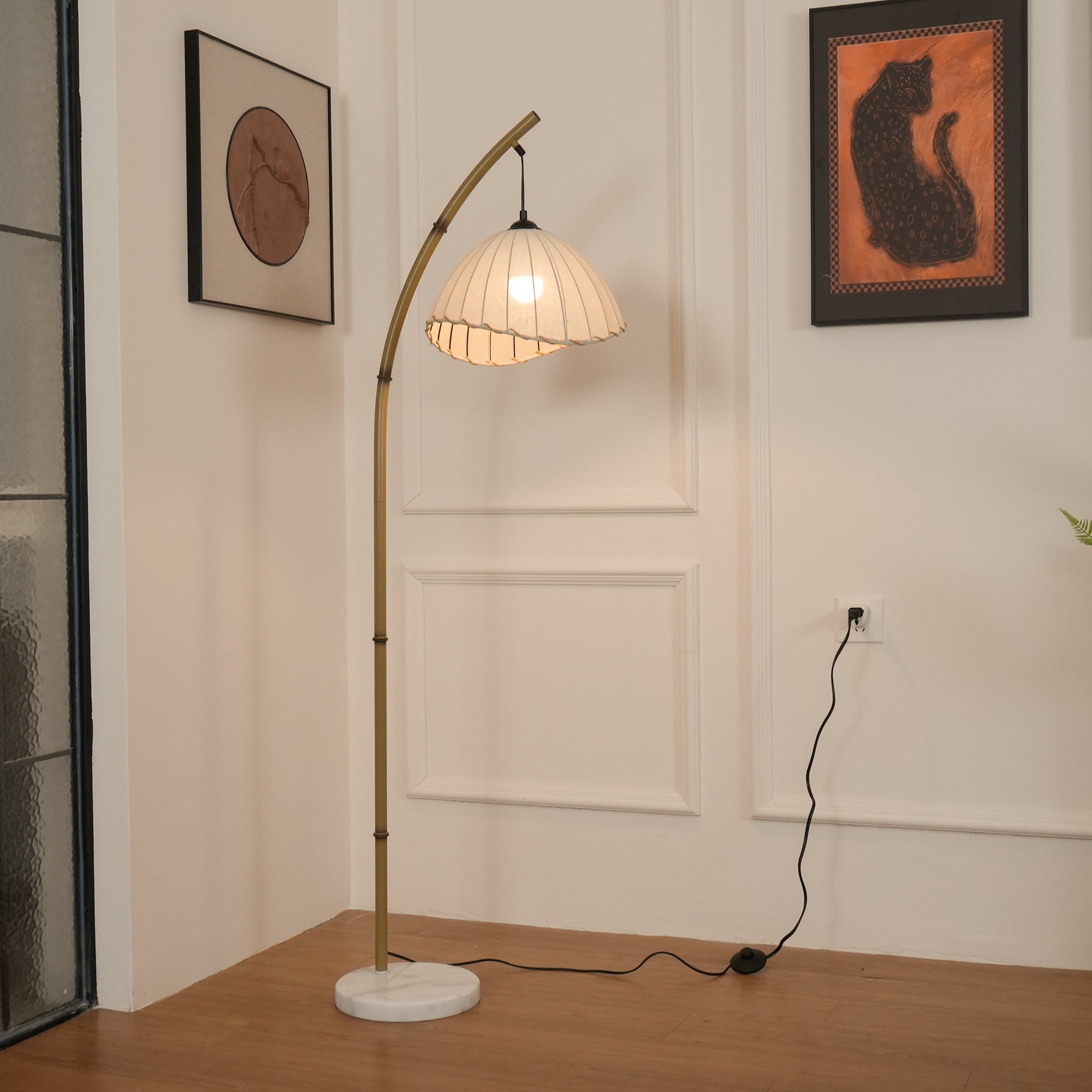 Liveno Minimalist Marble Floor Lamp