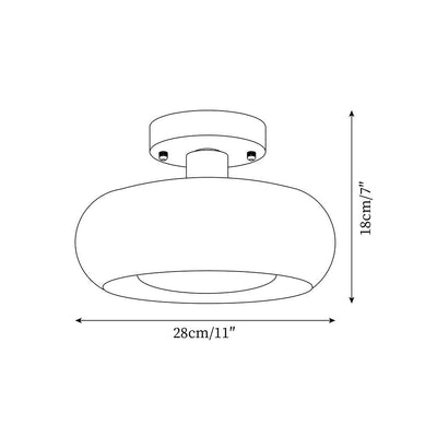 Aveline Glass Ceiling Light - Neutral Decor