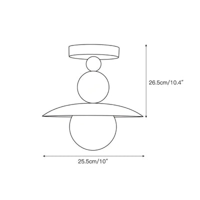 Clairfield Alabaster Flush Mount Ceiling Light