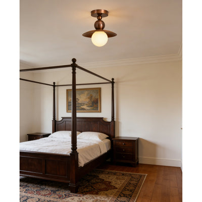 Clairfield Alabaster Flush Mount Ceiling Light
