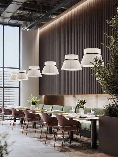 Kestford Pleated Fabric Pendant Lamp