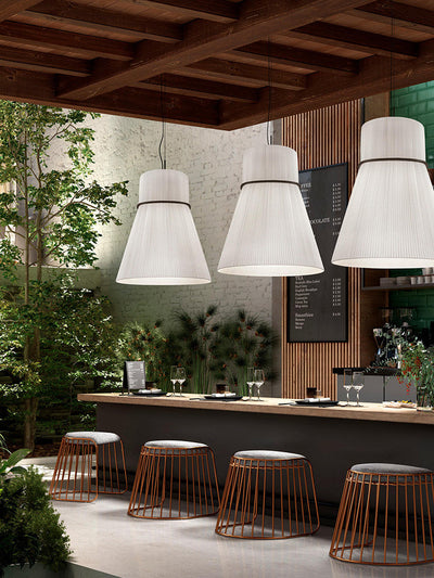 Kestford Pleated Fabric Pendant Lamp