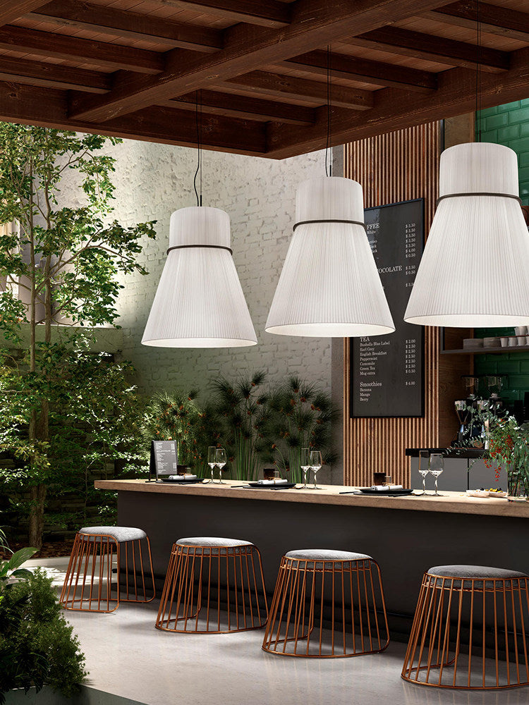 Kestford Pleated Fabric Pendant Lamp