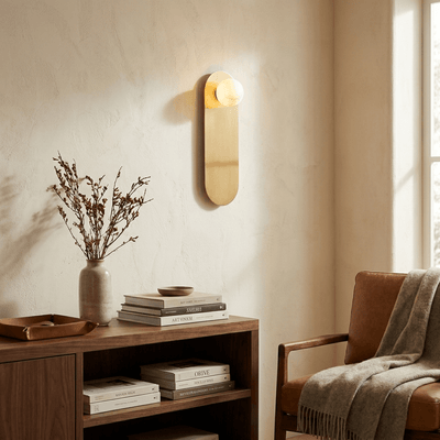 Albivise Spanish Alabaster Wall Sconce