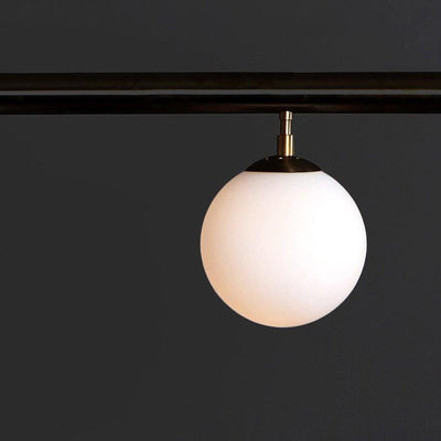 Estix Pendant Lamp Brass Linear Satellite Minimalist