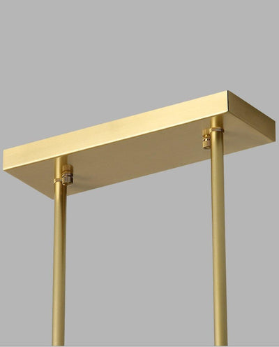 Estix Pendant Lamp Brass Linear Satellite Minimalist