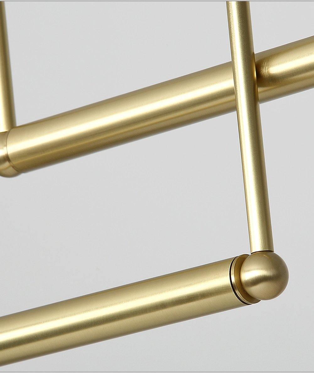 Estix Pendant Lamp Brass Linear Satellite Minimalist