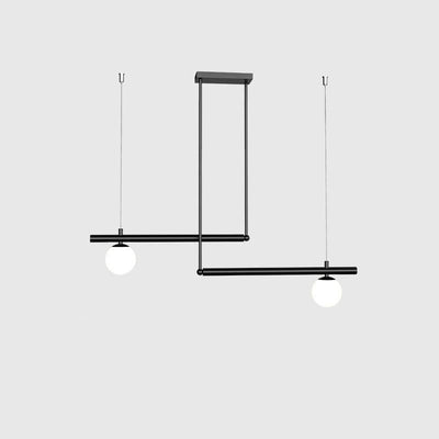 Estix Pendant Lamp Brass Linear Satellite Minimalist