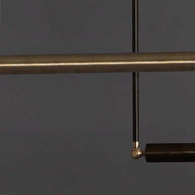 Estix Pendant Lamp Brass Linear Satellite Minimalist