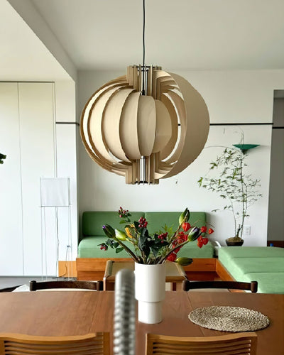 Ivraeus Premium Elegance Ring Wood Pendant Light