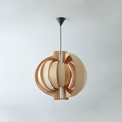 Ivraeus Premium Elegance Ring Wood Pendant Light