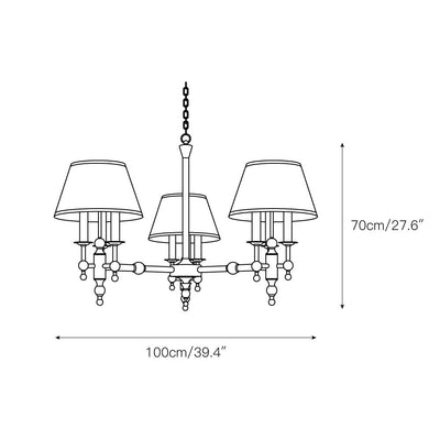 Comarion Vintage Traditional Chandelier - Neutral Decor