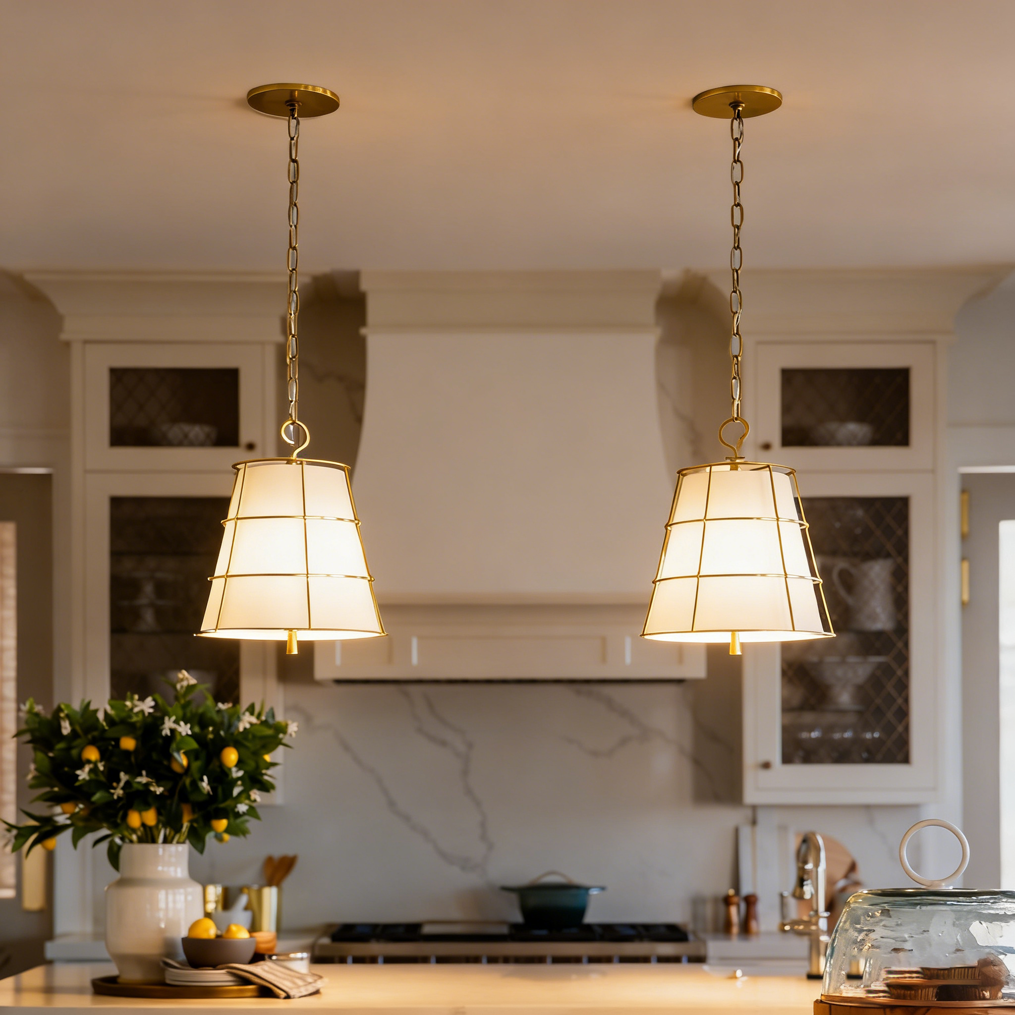 Savona Modern Brass Pendant Lamp