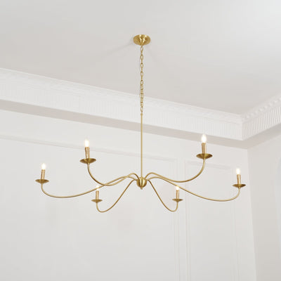 Silva Chandeliers Candle-style Arc Farmhouse