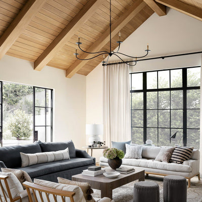 Silva Chandeliers Candle-style Arc Farmhouse