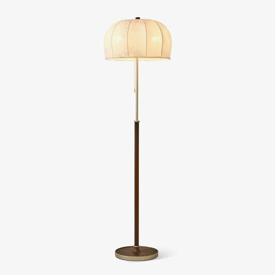 Cularo Fabric Wood Floor Lamp