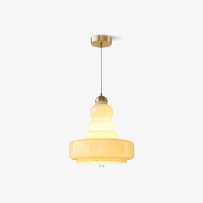 Eiraenne Pendant Lamp Schoolhouse Glass Layers for Living Room