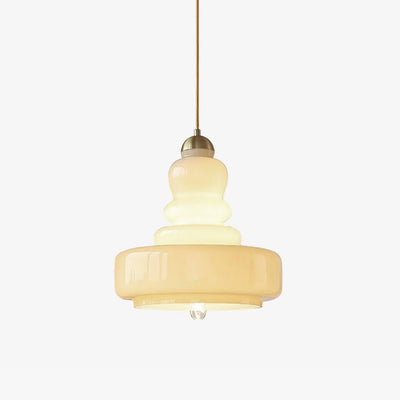 Eiraenne Pendant Lamp Schoolhouse Glass Layers for Living Room