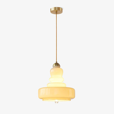Eiraenne Pendant Lamp Schoolhouse Glass Layers for Living Room