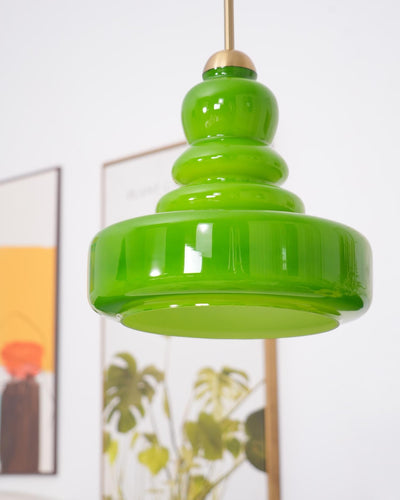Eiraenne Pendant Lamp Schoolhouse Glass Layers for Living Room