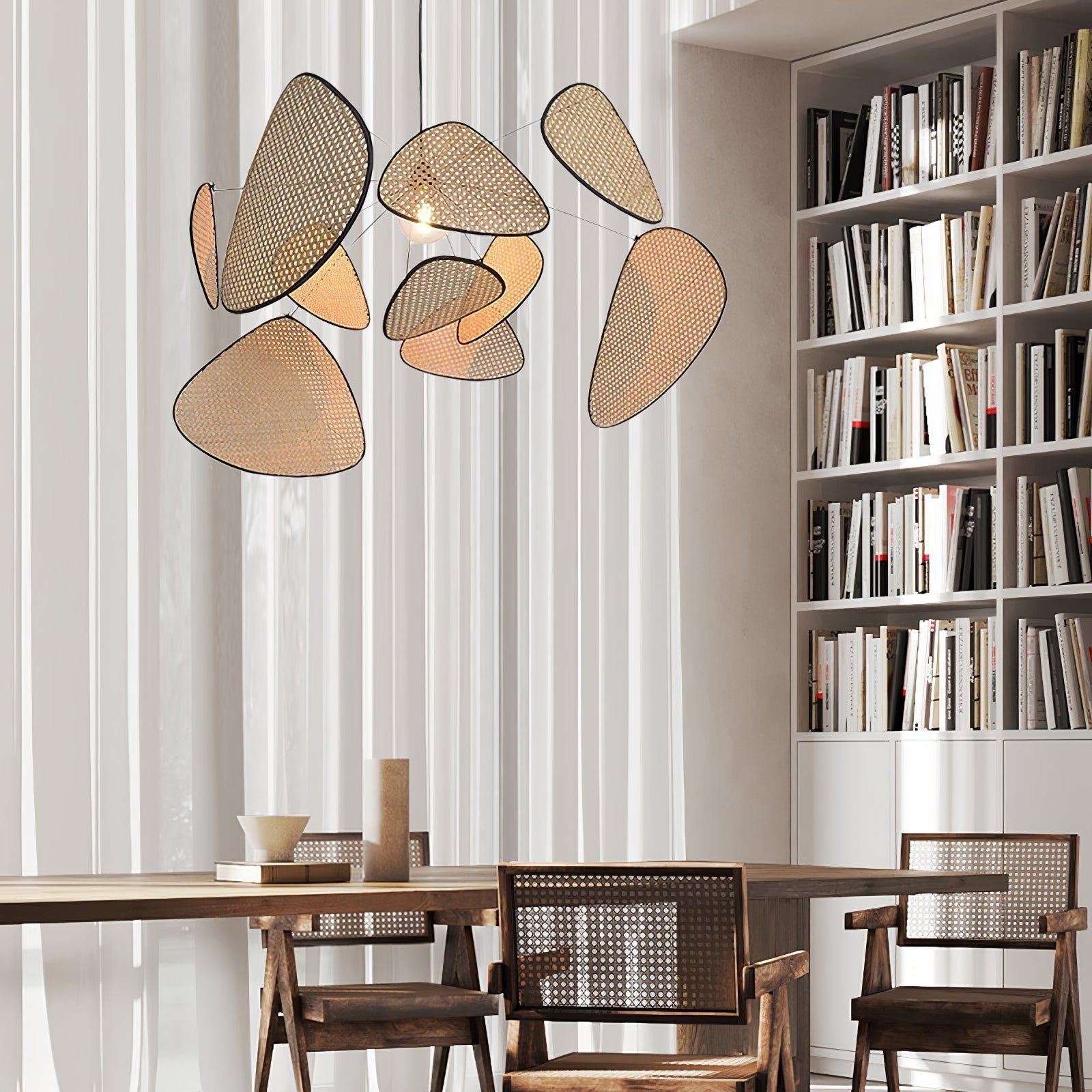 Ariinora Pendant Light Rattan Swag Industrial
