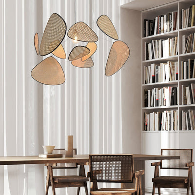 Ariinora Pendant Light Rattan Swag Industrial