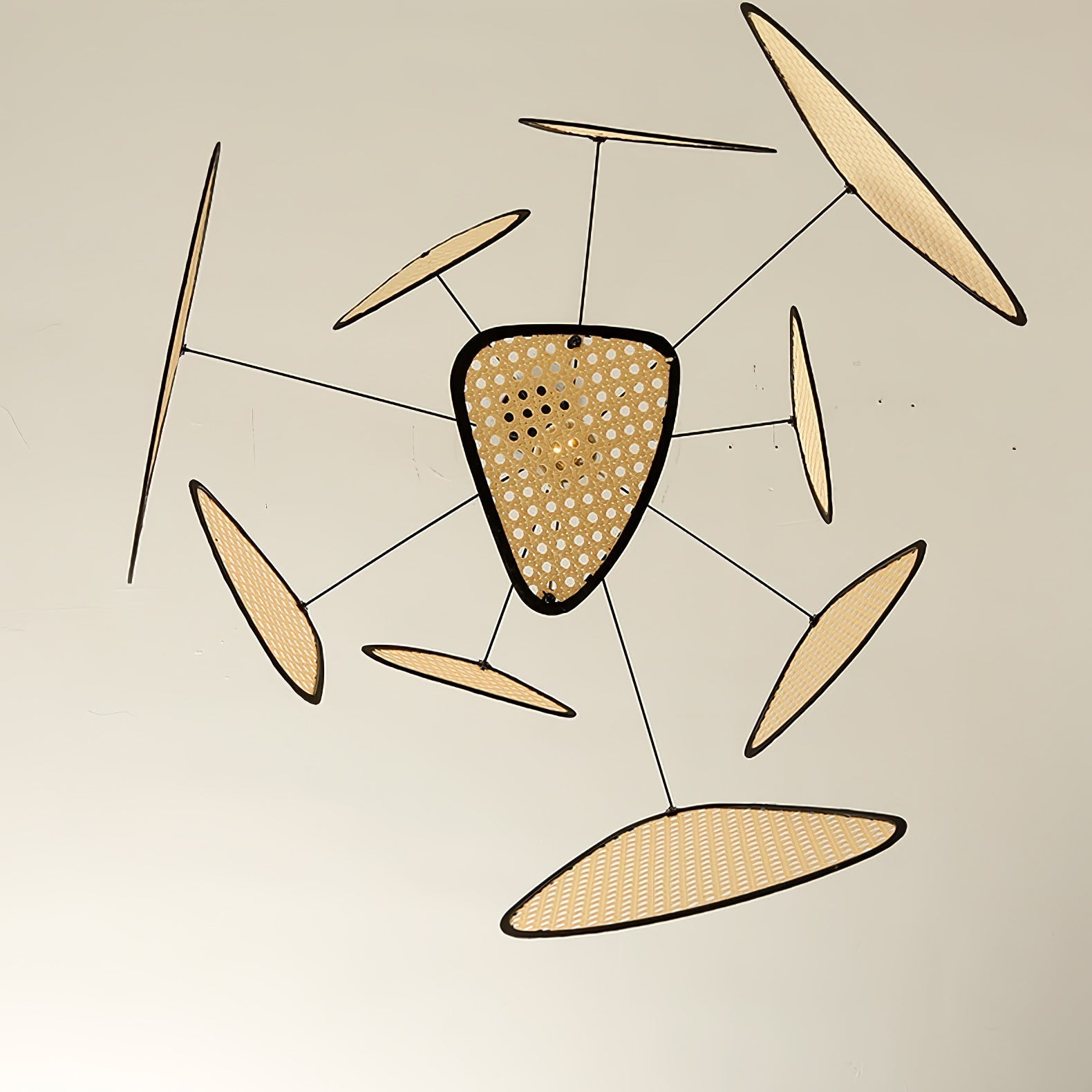 Ariinora Pendant Light Rattan Swag Industrial