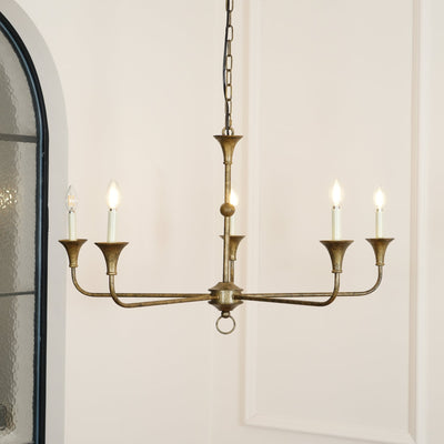 Lustra Candle Chandelier Elegant - Neutral Decor