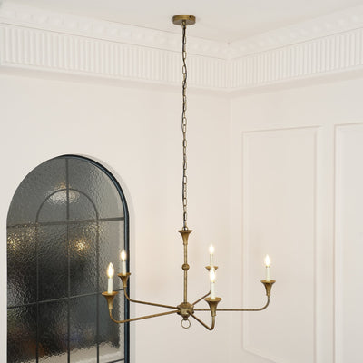 Lustra Candle Chandelier Elegant - Neutral Decor