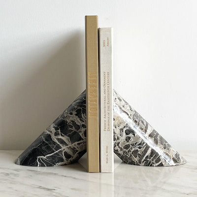 Bastion Sculpted Marble Bookends