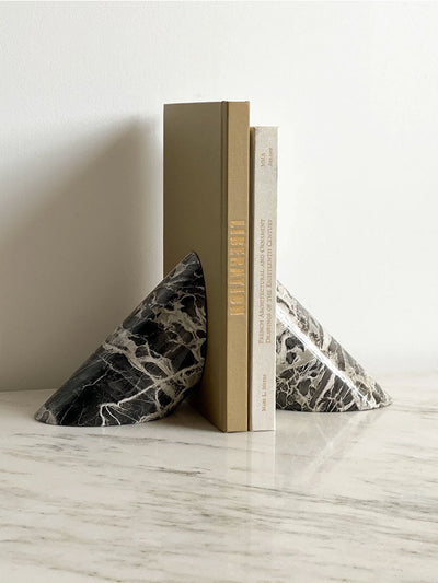 Bastion Sculpted Marble Bookends