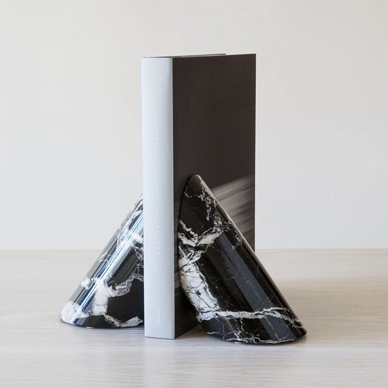Bastion Sculpted Marble Bookends