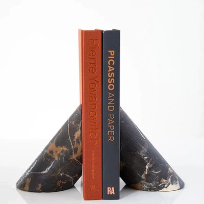 Bastion Sculpted Marble Bookends
