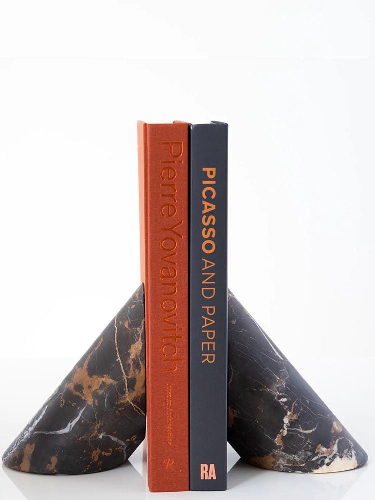 Bastion Sculpted Marble Bookends