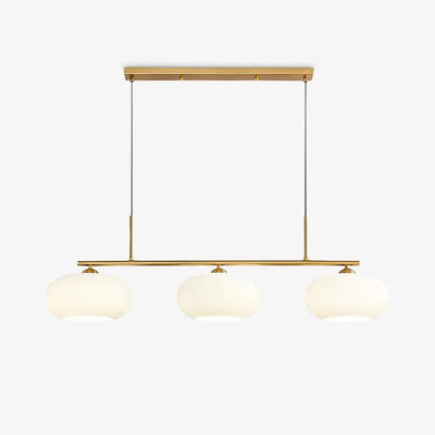 Lustra Pendant Lamp 3-Light Globe Shaped Linear - Neutral Decor