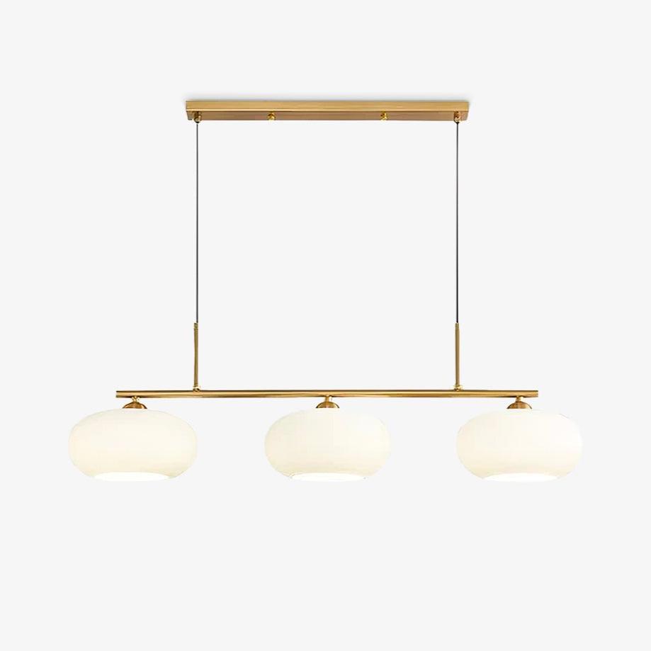 Lustra Pendant Lamp 3-Light Globe Shaped Linear - Neutral Decor