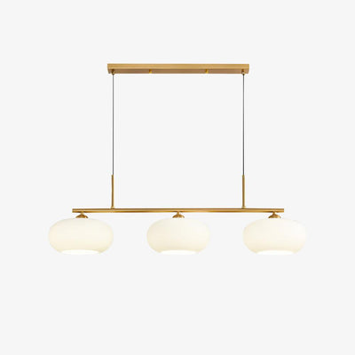 Lustra Pendant Lamp 3-Light Globe Shaped Linear - Neutral Decor