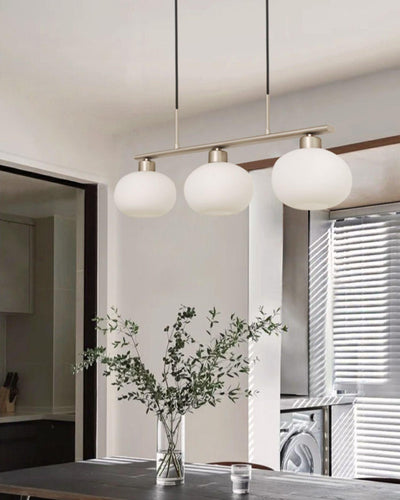 Lustra Pendant Lamp 3-Light Globe Shaped Linear - Neutral Decor