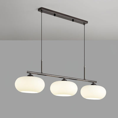 Lustra Pendant Lamp 3-Light Globe Shaped Linear - Neutral Decor