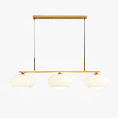 Lustra Pendant Lamp 3-Light Globe Shaped Linear - Neutral Decor
