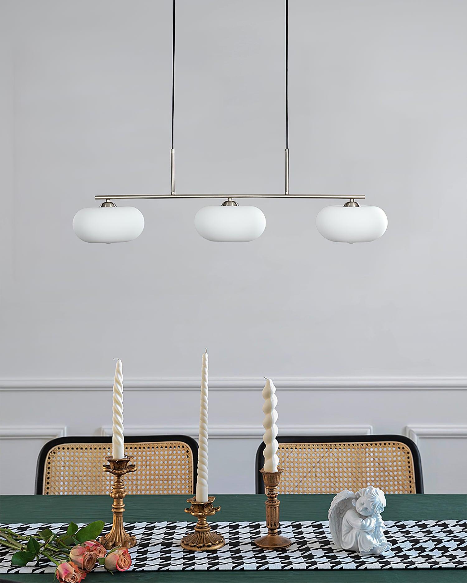 Lustra Pendant Lamp 3-Light Globe Shaped Linear - Neutral Decor