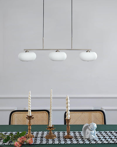 Lustra Pendant Lamp 3-Light Globe Shaped Linear - Neutral Decor