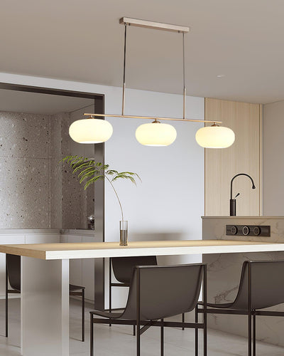 Lustra Pendant Lamp 3-Light Globe Shaped Linear - Neutral Decor