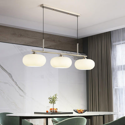 Lustra Pendant Lamp 3-Light Globe Shaped Linear - Neutral Decor