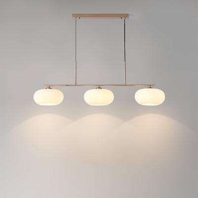 Lustra Pendant Lamp 3-Light Globe Shaped Linear - Neutral Decor