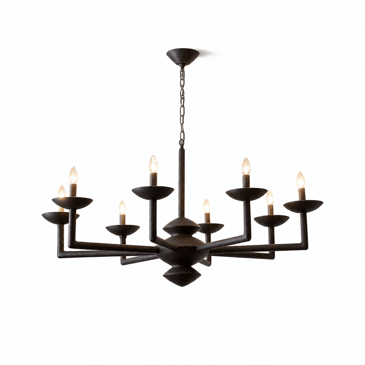 Sculptural Plaster Candelabra Chandelier