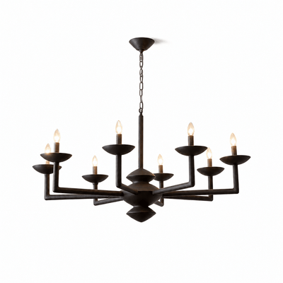 Sculptural Plaster Candelabra Chandelier