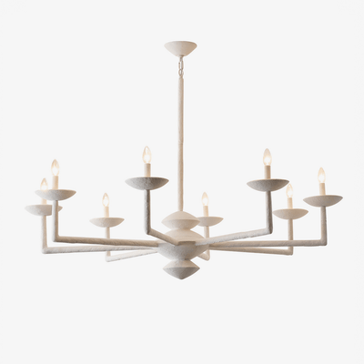 Sculptural Plaster Candelabra Chandelier