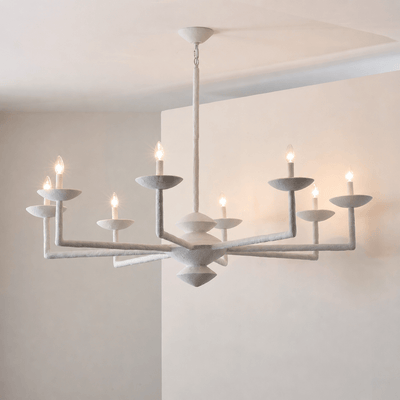 Sculptural Plaster Candelabra Chandelier