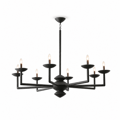 Sculptural Plaster Candelabra Chandelier